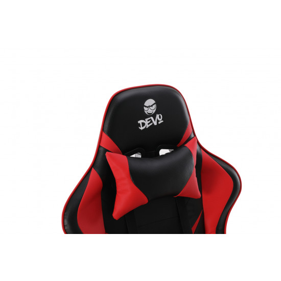 Devo Gaming Chair - Fliktik Carbon Fiber Red Devo Gaming Chair - Fliktik Carbon Fiber Red