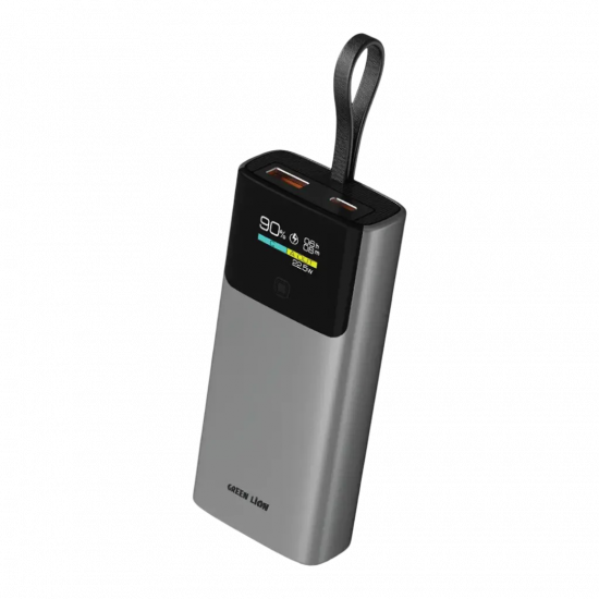 Green Lion Voltix 10000mAh Powerbank PD20W - Gray Green Lion Voltix 10000mAh Powerbank PD20W - Gray