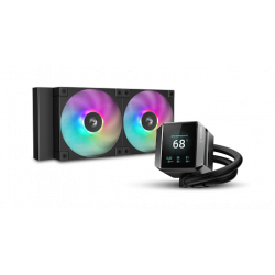 DeepCool AIO Liquid Cooler Mystique 240 A-RGB 2.8" LCD - Black