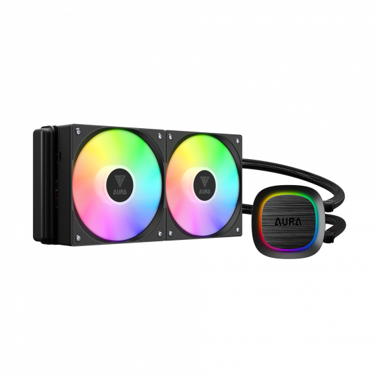Gamdias Aura GL240 v2 Liquid Cooler - Black Gamdias Aura GL240 v2 Liquid Cooler - Black