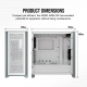 Corsair 4000D V2 AIRFLOW Tempered Glass Mid-Tower ATX Case - White
