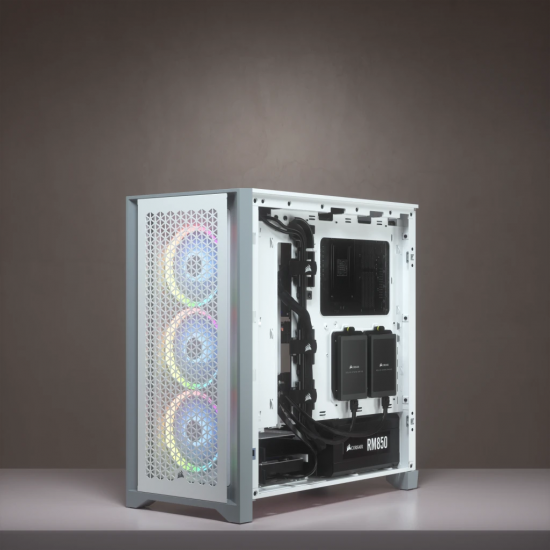 Corsair 4000D V2 AIRFLOW Tempered Glass Mid-Tower ATX Case - White