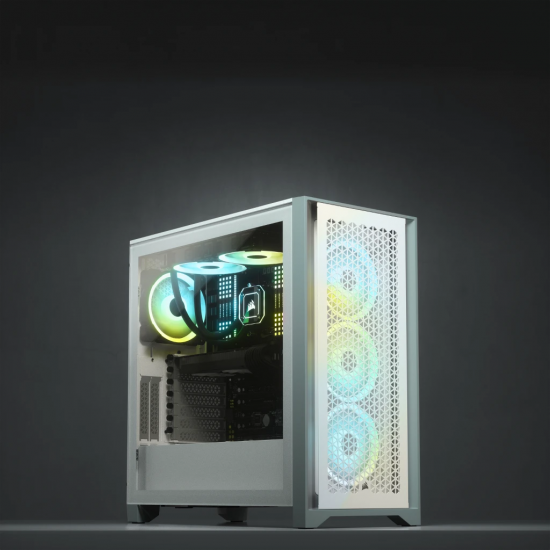 Corsair 4000D V2 AIRFLOW Tempered Glass Mid-Tower ATX Case - White