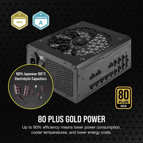 Corsair RM1000x Shift - 1000w - 80 Plus Gold - Fully Modular - PSU