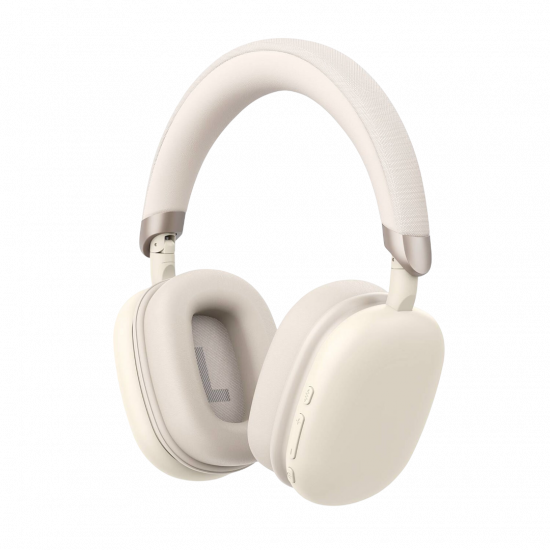 Porodo Soundtec Wireless Bluetooth Headphone Adjustable 360 Foldable 300mAh - Cream Porodo Soundtec Wireless Bluetooth Headphone Adjustable 360 Foldable 300mAh - Cream