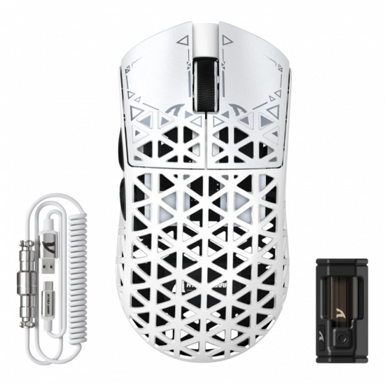 Attack Shark R5 Ultra Lightweight Mouse - White Attack Shark R5 Ultra Lightweight Mouse - White
