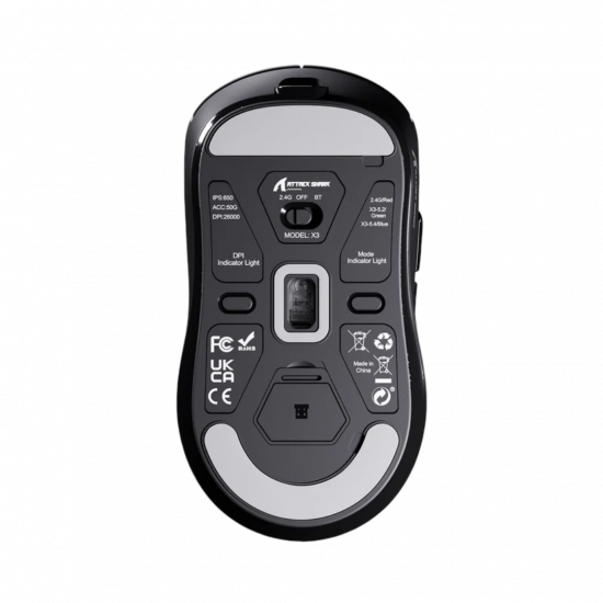 Attack Shark X3 Tri-Mode Mouse - Black Attack Shark X3 Tri-Mode Mouse - Black