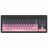 Attack Shark M87Pro V2 Tri-Mode RGB TKL Mechanical Keyboard - White Jade Switch - Blackberry