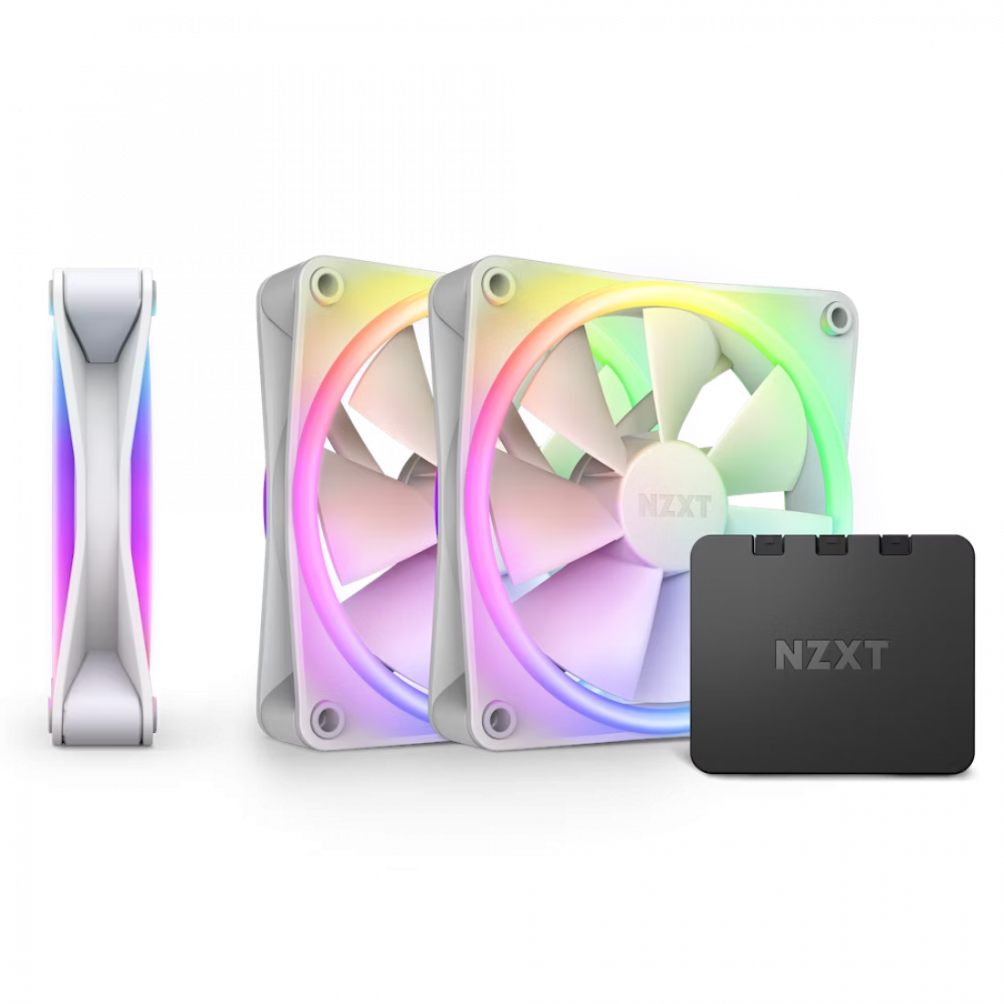 NZXT F120 RGB DUO 120mm RGB fan Triple - White