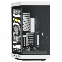 HYTE Y70 Touch Infinite Dual Chamber ATX Mid-Tower Case - Black / White