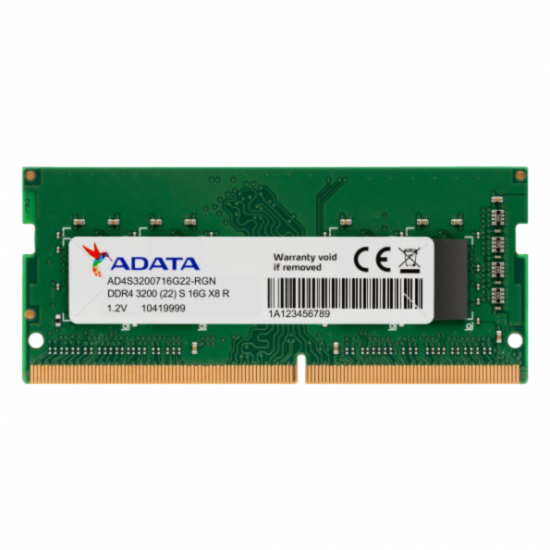 Adata Laptop Memory DDR4 16gb - 3200Mhz (1x16gb)