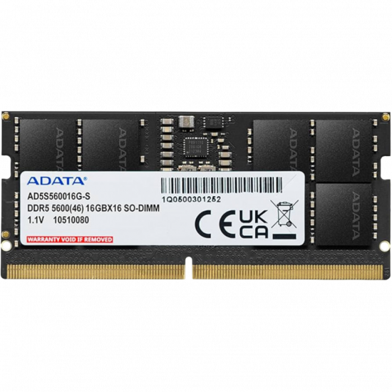 Adata Laptop Memory DDR5 16gb - 5600Mhz (1x16gb)