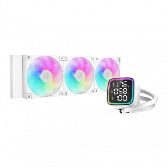 DeepCool AIO Liquid Cooler LD360 Digital A-RGB LED Display - White DeepCool AIO Liquid Cooler LD360 Digital A-RGB LED Display - White