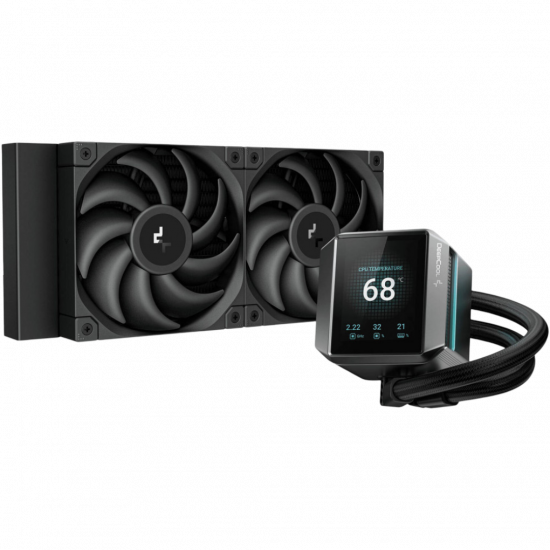 DeepCool AIO Liquid Cooler Mystique 240 2.8" LCD - Black DeepCool AIO Liquid Cooler Mystique 240 2.8" LCD - Black