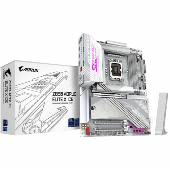 Gigabyte Z890 A Elite X Ice Motherboard - White Gigabyte Z890 A Elite X Ice Motherboard - White