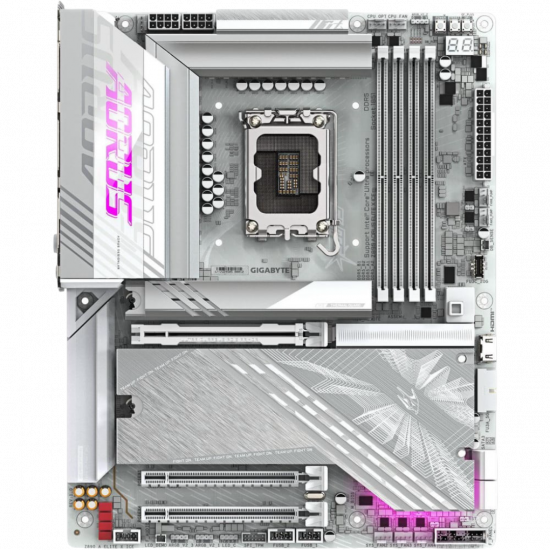 Gigabyte Z890 A Elite X Ice Motherboard - White Gigabyte Z890 A Elite X Ice Motherboard - White