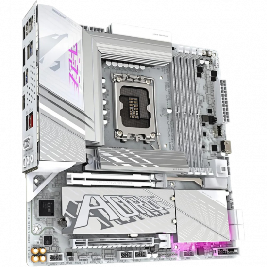 Gigabyte Z890M A Elite WF7 Ice Motherboard - White Gigabyte Z890M A Elite WF7 Ice Motherboard - White