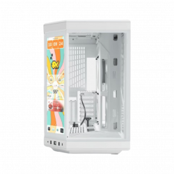HYTE Y70 Touch Infinite Dual Chamber ATX Mid-Tower Case - Snow White