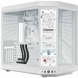 HYTE Y70 Touch Infinite Dual Chamber ATX Mid-Tower Case - Snow White