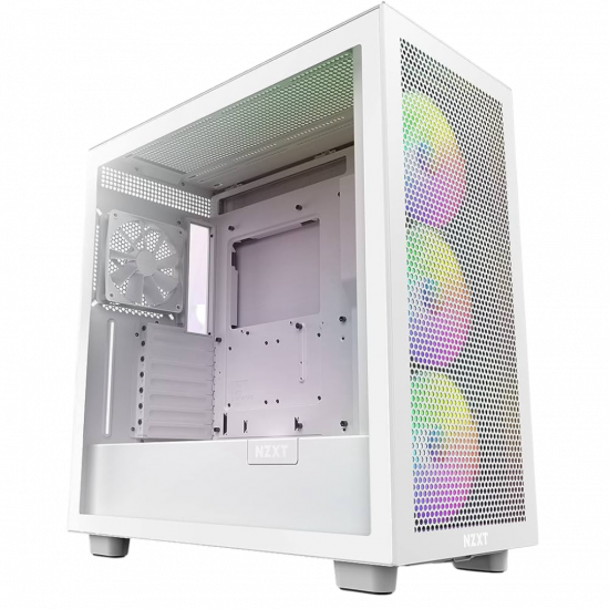 NZXT H7 Flow RGB Edition ATX Mid Tower - White NZXT H7 Flow RGB Edition ATX Mid Tower - White