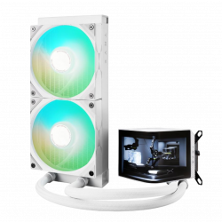 TRYX PANORAMA 240mm AIO Liquid Cooler ARGB - White