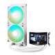 TRYX PANORAMA 240mm AIO Liquid Cooler ARGB - White