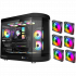 Tortox Vidrio ATX Case with 6 Fans - Black