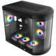 Tortox Vidrio ATX Case with 6 Fans - Black