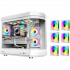 Tortox Vidrio ATX Case with 6 Fans - White