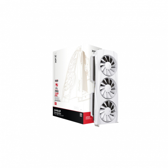 XFX Quicksilver RX 9070 XT Gaming Edition 16GB GPU - White XFX Quicksilver RX 9070 XT Gaming Edition 16GB GPU - White