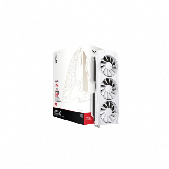 XFX Quicksilver RX 9070 XT MAG 16GB GPU - White XFX Quicksilver RX 9070 XT MAG 16GB GPU - White