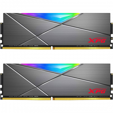 XPG Spectrix D50 DDR4 32gb - 3200Mhz (2x16gb) - RGB - Grey XPG Spectrix D50 DDR4 32gb - 3200Mhz (2x16gb) - RGB - Grey