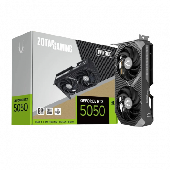 ZOTAC Gaming GeForce RTX 5050 Twin Edge 8GB GPU ZOTAC Gaming GeForce RTX 5050 Twin Edge 8GB GPU