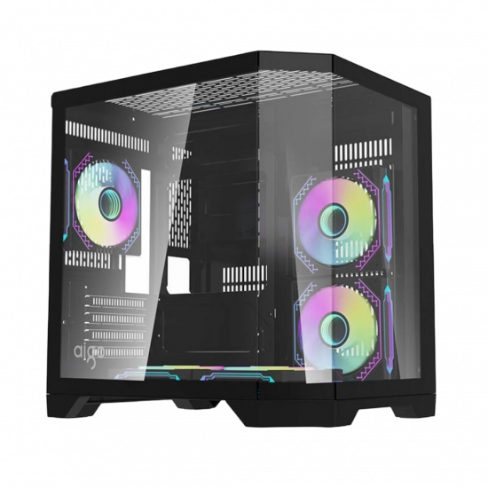 darkFlash FT350 M-ATX Case with 5 Fans - Black darkFlash FT350 M-ATX Case with 5 Fans - Black