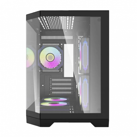 darkFlash FT350 M-ATX Case with 5 Fans - Black darkFlash FT350 M-ATX Case with 5 Fans - Black