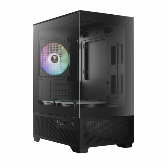 Gamdias Aura GC9M Elite ARGB Mini Tower Case - Black Gamdias Aura GC9M Elite ARGB Mini Tower Case - Black