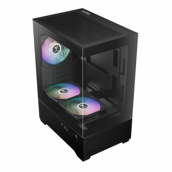 Gamdias Aura GC9M Elite ARGB Mini Tower Case - Black Gamdias Aura GC9M Elite ARGB Mini Tower Case - Black
