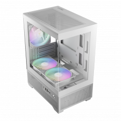 Gamdias Aura GC9M Elite ARGB Mini Tower Case - White Gamdias Aura GC9M Elite ARGB Mini Tower Case - White