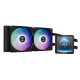 Gamdias Aura GL240 LCD Liquid Cooler - Black