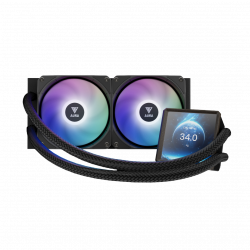 Gamdias Aura GL240 LCD Liquid Cooler - Black Gamdias Aura GL240 LCD Liquid Cooler - Black