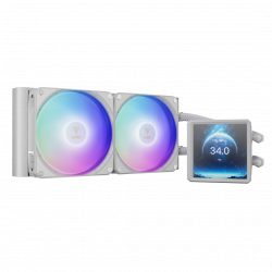 Gamdias Aura GL240 LCD Liquid Cooler - White