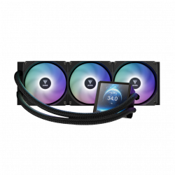 Gamdias Aura GL360 LCD Liquid Cooler - Black Gamdias Aura GL360 LCD Liquid Cooler - Black