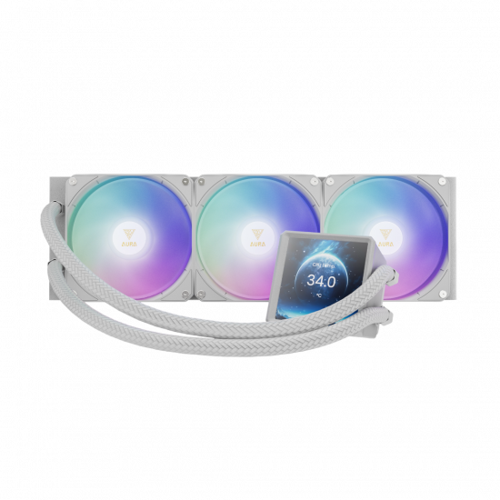 Gamdias Aura GL360 LCD Liquid Cooler - White Gamdias Aura GL360 LCD Liquid Cooler - White