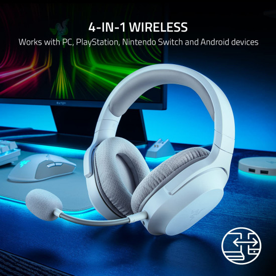 Razer Barracuda Wireless Multi-platform Gaming & Mobile Headset - Mercury Razer Barracuda Wireless Multi-platform Gaming & Mobile Headset - Mercury