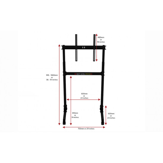 Next Level Free Standing Single Monitor Stand Next Level Free Standing Single Monitor Stand