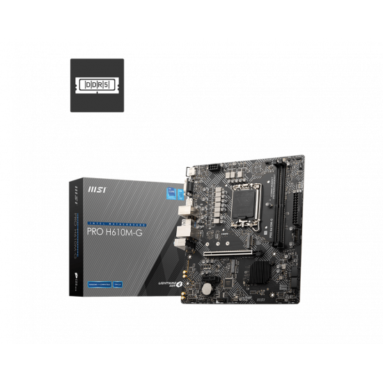 MSI PRO H610M-G DDR5 Motherboard MSI PRO H610M-G DDR5 Motherboard