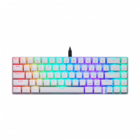 Motospeed CK67 RGB Mechanical Game Keyboard - White - Red Switch