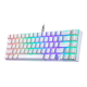 Motospeed CK67 RGB Mechanical Game Keyboard - White - Red Switch
