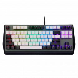 Motospeed CK73 RGB Mechanical Gaming Keyboard - White & Black - Blue Switch