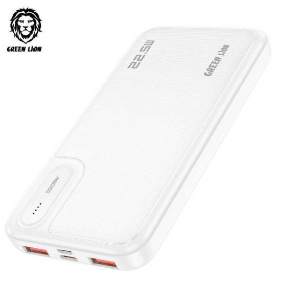 Green Lion Power Mate 10 Power Bank 10000mAh - White Green Lion Power Mate 10 Power Bank 10000mAh - White